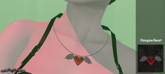 vampire heart necklace 2018